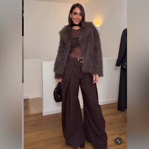 ZARA PLEATED CARGO PANTS ZW COLLECTION